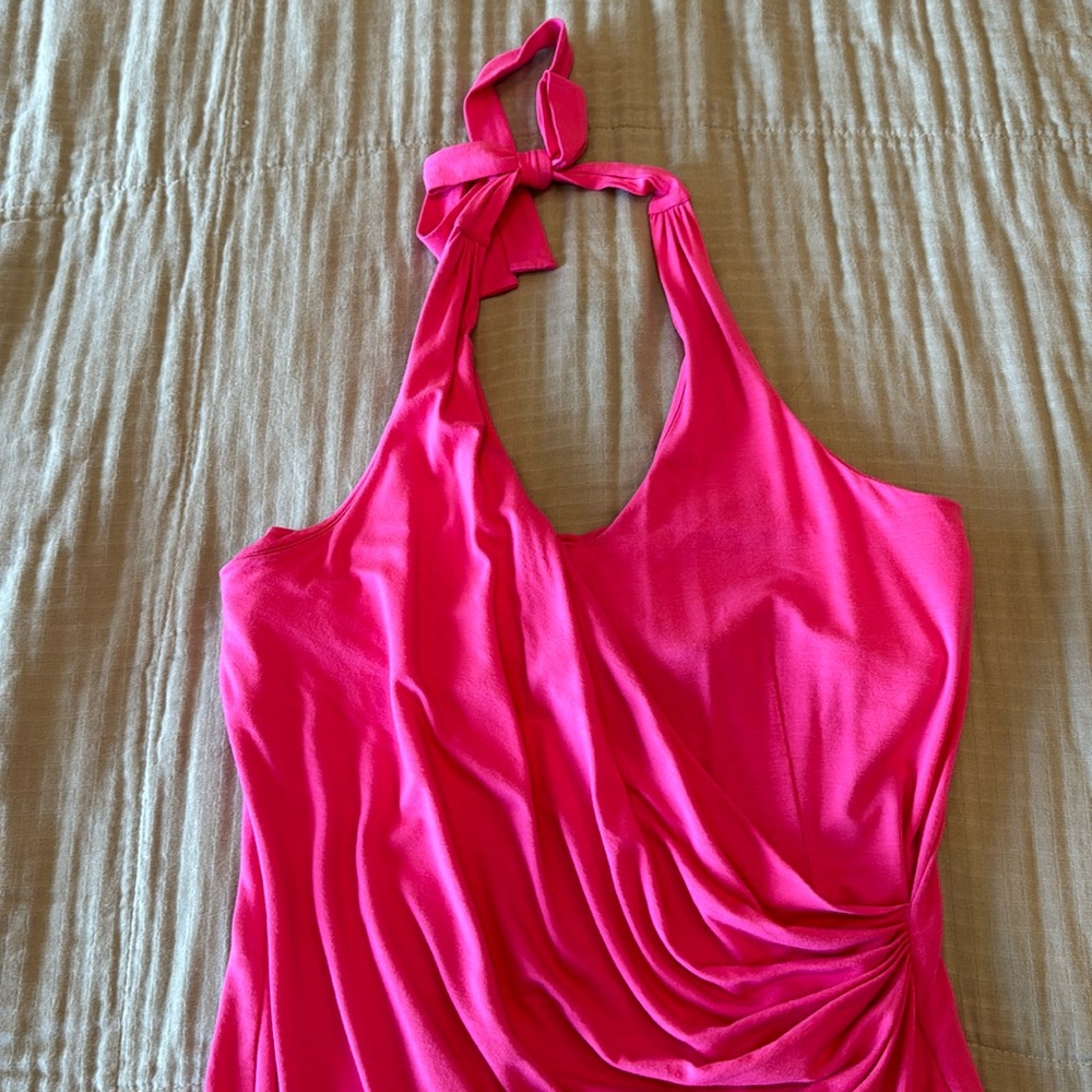 Tommy Bahama Pink Halter Midi Dress